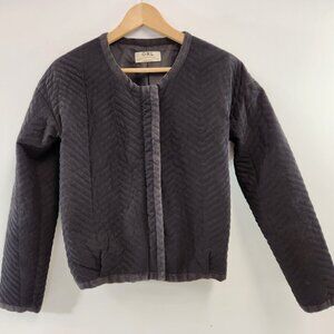 GRL Quilted Hip Length Jacket Size Medium Black